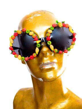 GASOLINE GLAMOUR FRUIT PUNCH RODEO QUEEN SUNGLASSES 🍓🍋🍊🥭🍐🍍🍎🍏